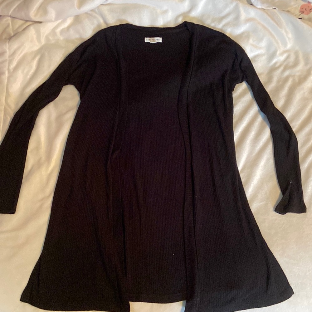 Aeropostale black long cardigan